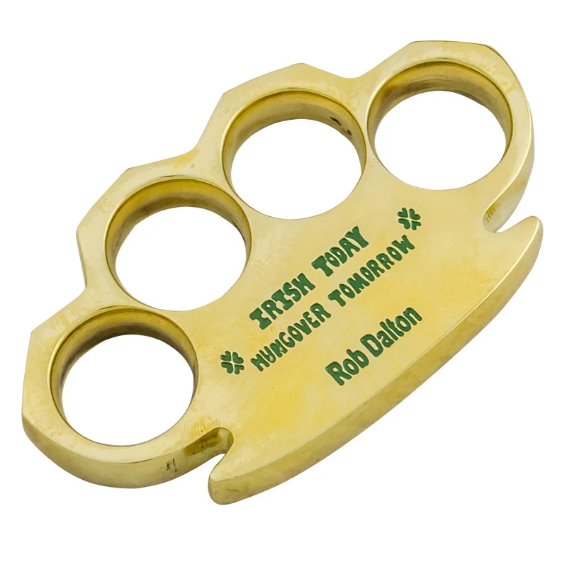 Irish Today Hungover Tomorrow Heavy Duty Real Brass Buckle Paperweight